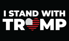 I Stand With Trump Flag - Made in USA