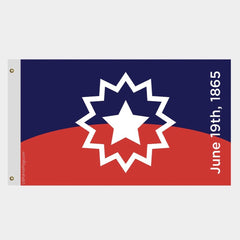 Juneteenth June 19, 1865 Flag - Made in USA.
