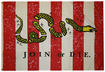 Sons of Liberty Join or Die Flag - Made in USA.
