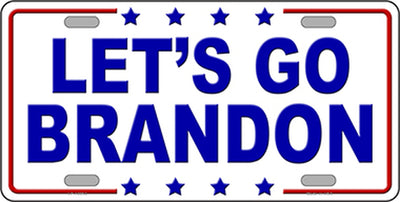 Let's Go Brandon License Plate - Made in USA.