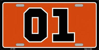 Dukes of Hazard License Plate Made in USA.