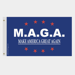 MAGA Blue Flag - Made in USA.