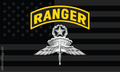 USA Blackout Jumpmaster Wings Ranger Flag Made in USA
