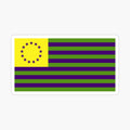 Mardi Gras Betsy Ross Flag - Made in USA
