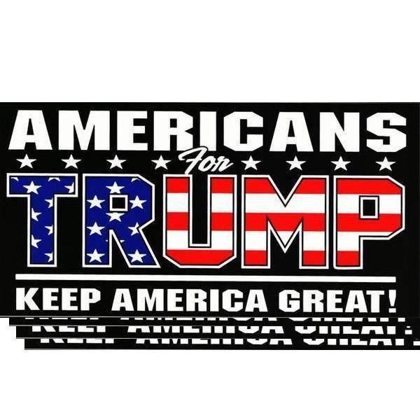 Americans for Trump Bumper Sticker.