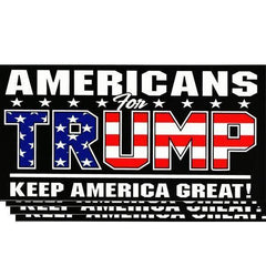 Americans for Trump Bumper Sticker.