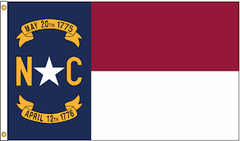 North Carolina State Flag Poly-Max - Made in USA.
