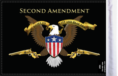 2nd Amendment Eagle Flag - Made in USA