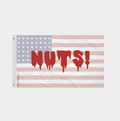 NUTS! Red USA Flag - Made in USA.