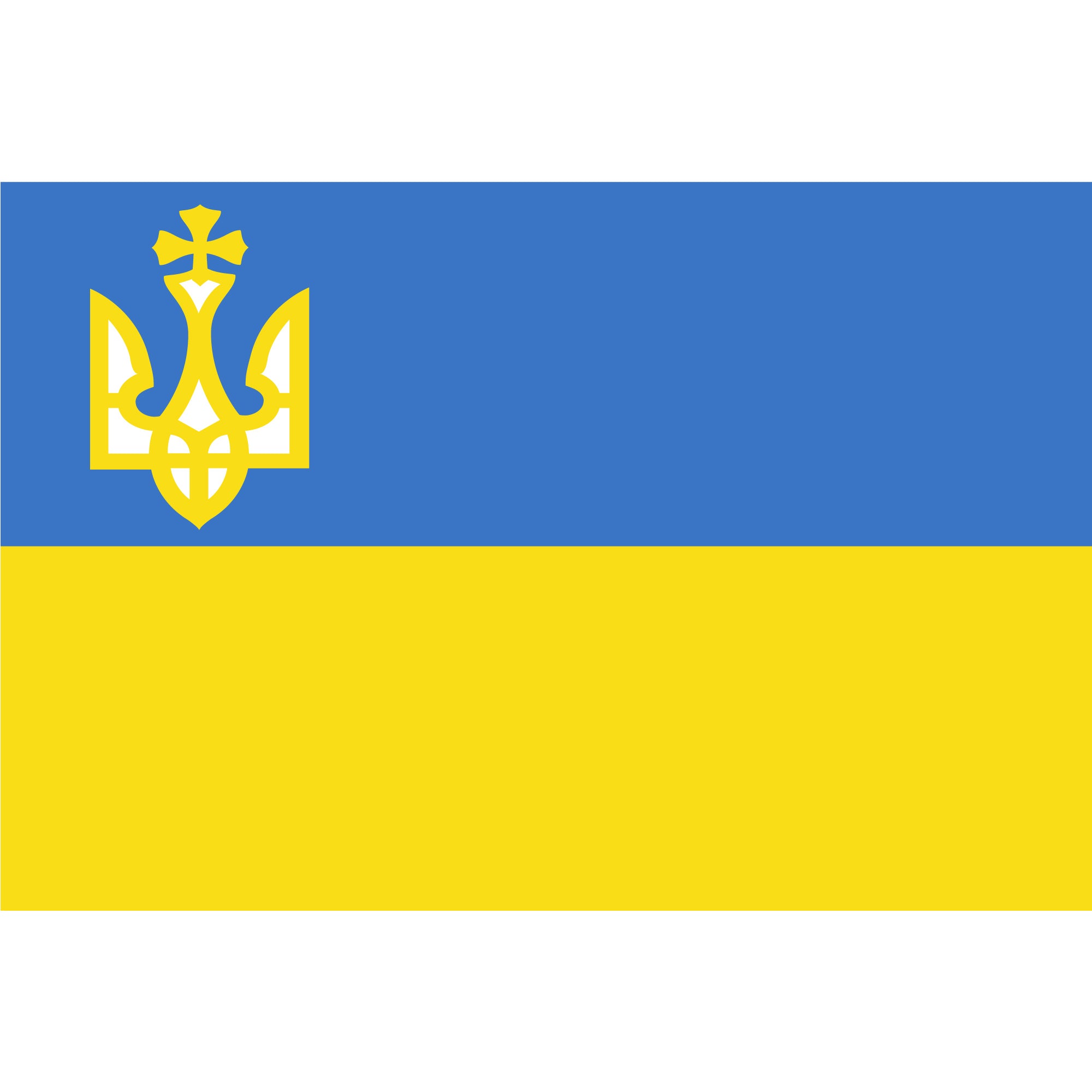 Ukrainian Flag Trident Nylon Made in USA