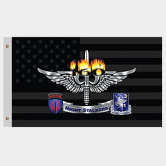 USA Blackout Nighstalkers Flag Made in USA