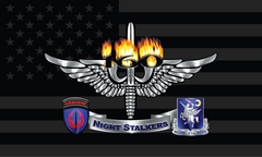 USA Blackout Nighstalkers Flag Made in USA