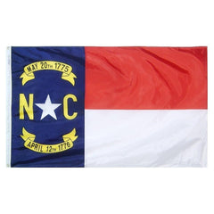 North Carolina State Flag - Made in USA - Nylon Outdoor.