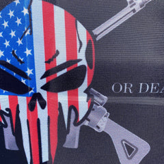 2nd Amendment Liberty or Death 1791 Punisher Skull Flag - Made in USA.