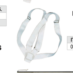 Parade Pole Strap White Web Carrying Belt