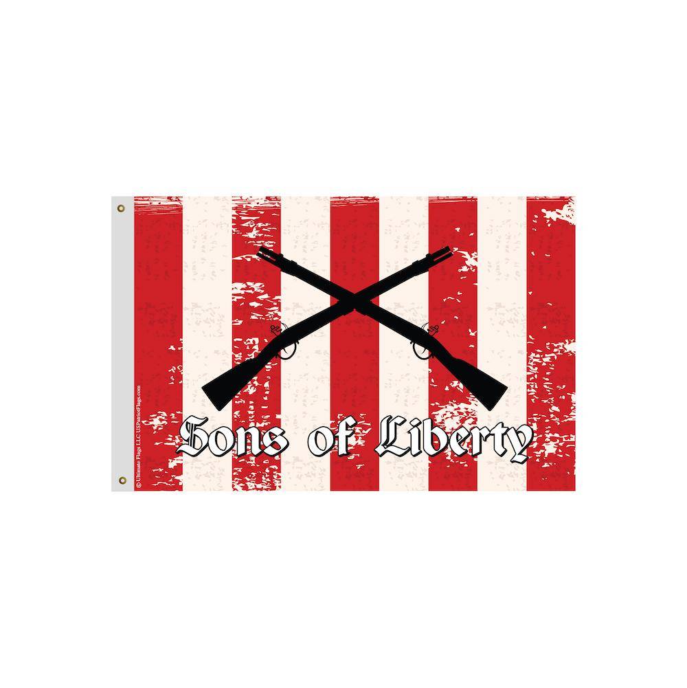 Sons of Liberty Flag Rifles Printed Made in USA.