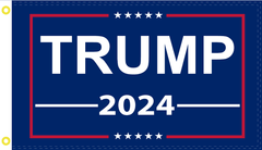 Trump 2024 Flag Blue - Made in USA.