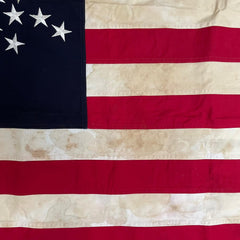 Betsy Ross Tea Stained 1776 Flag - Made in USA
