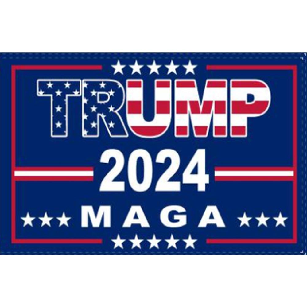 Trump 2024 Flag USA MAGA Red White & Blue - Rough Tex.