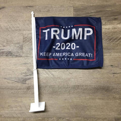 Trump Keep America Great 12"x18" Double Sided Car Flag Made in USA.