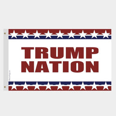 Trump Nation Flag Red White and Blue - Made in USA.