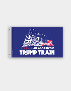 Trump Train 2024 Flag - Made in USA
