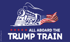 Trump Train 2024 Flag - Made in USA