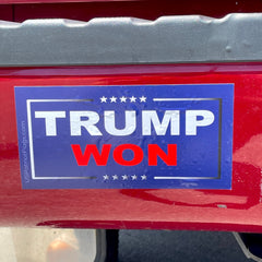 Trump Won Bumper Sticker.