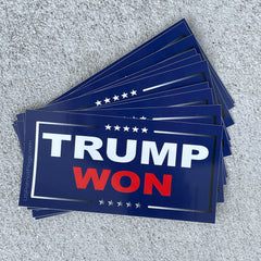 Trump Won Bumper Sticker.