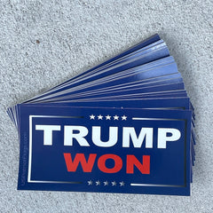 Trump Won Bumper Sticker.