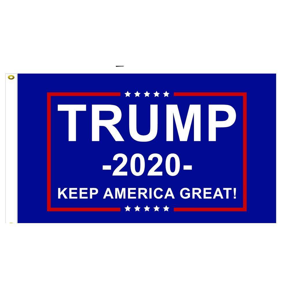 Trump 2020 Flag Keep America Great Blue Made in USA.