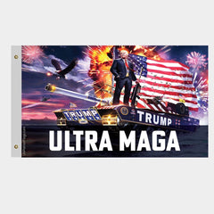 Ultra MAGA Trump Tank Flag - Made in USA