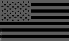 All Black American Flag - Made in USA.