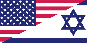 USA Israel Friendship Bumper Sticker