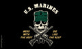 US Marines Flag, Mess with the Best Die Like the Rest Flag - Made in USA