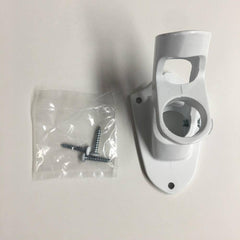 White Steel bracket at 90 degree angle with 1" screws.