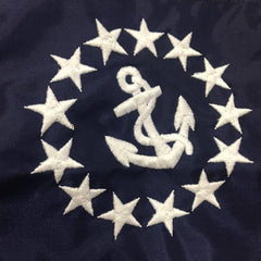 US Yacht Ensign Boat Flag Nylon Sewn & Embroidered Stars Made in USA.