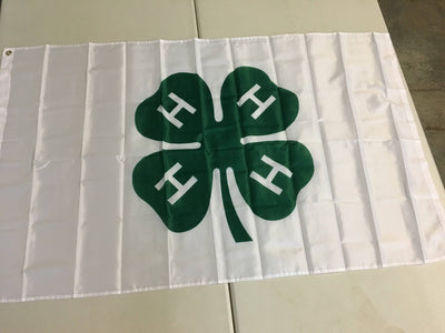 4-H Flag 3 X 5 ft.  Standard.