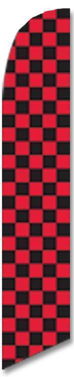 Black and Red Checkered Advertising Banner (banner only).