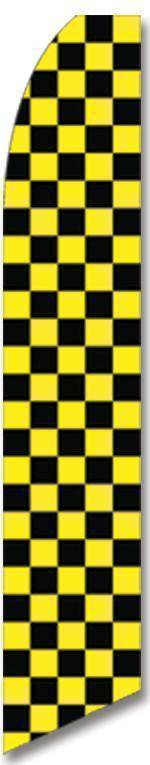 Black and Yellow Advertising Flag (Complete set).