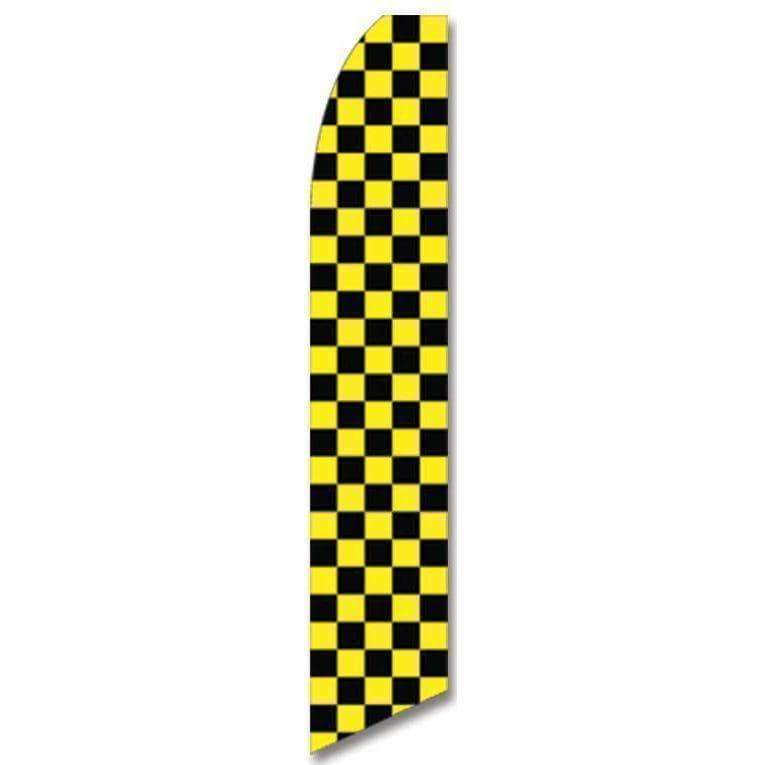 Black and Yellow Advertising Flag (Flag Only).