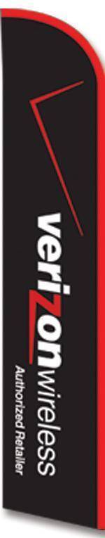 Black Verizon Wireless Advertising Banner (banner only).