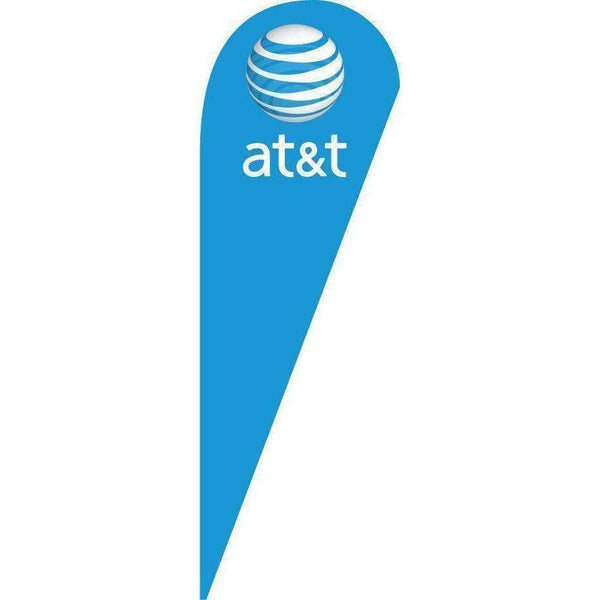 Blue At&t Blade Teardrop Advertising Flag (Flag Only) – US Patriot Colors