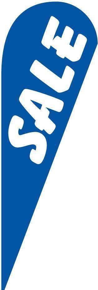 Blue Sale Blade Teardrop Advertising Flag (Set).