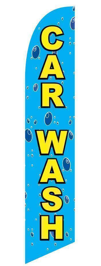 Bubbles Car Wash Advertising Banner (Complete set).