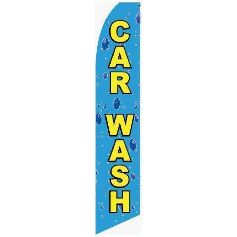 Bubbles Car Wash Advertising Flag (Complete set).