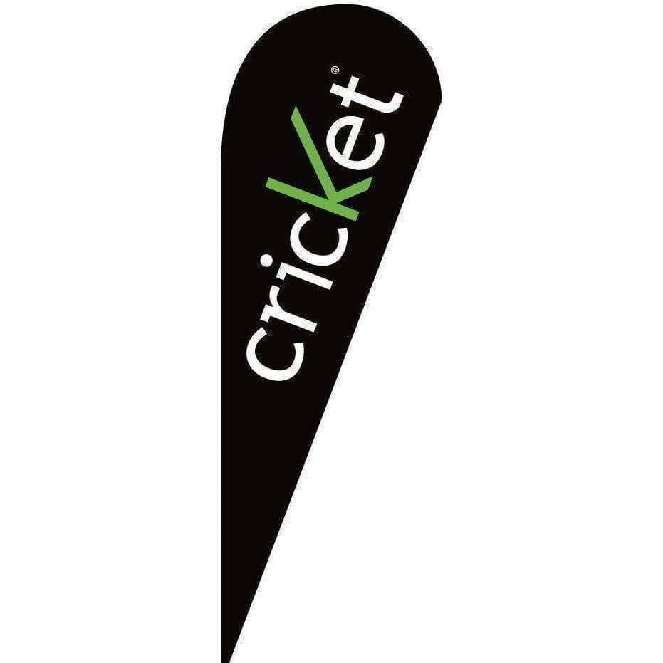 Cricket Blade Teardrop Advertising Flag (Set).