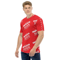 Impeach Biden Red All over Men's T-shirt