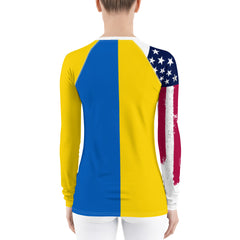 USA Ukraine Friendship Women's Rash Guard