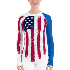 USA Ukraine Friendship Women's Rash Guard